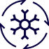 Deep cooling icon — avoid inefficiencies of moderate chiller systems